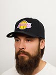 Бейсболка MITCHELL NESS арт. HHSSINTL1265-LALBLCK  Los Angeles Lakers NBA (черный)
